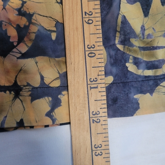 Basic Options Men's Palm Tree Mixed Color Button Up Short Sleeve Shirt Size XLT - Picture 8 of 8